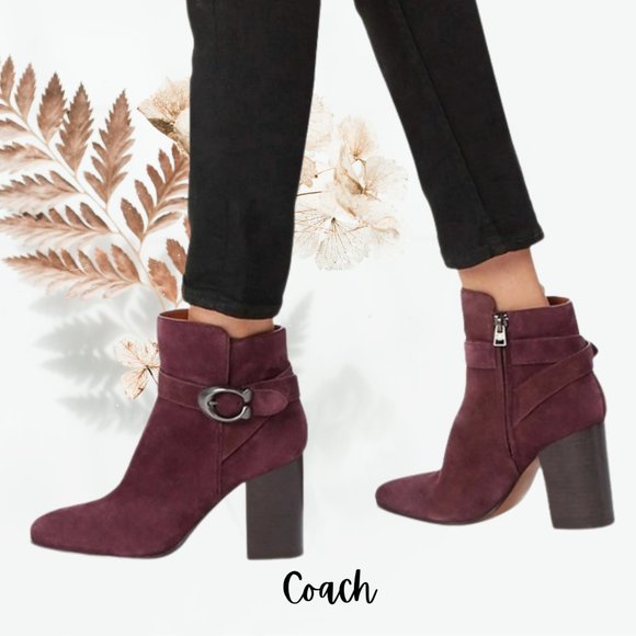 Leather Delaney Signature Buckle Boots 